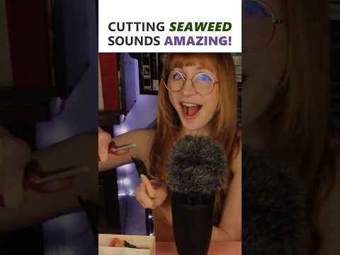 Cutting seaweed sounds amazing! #asmr