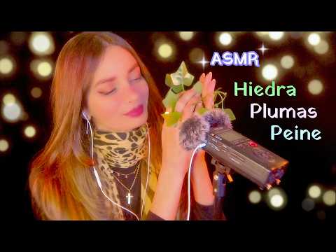 ASMR Susurros de Naturaleza: Hiedra, Plumas y Peine 🌿✨