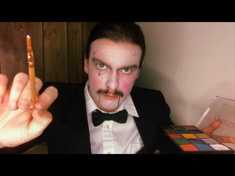 [ASMR] Creepy Male Marionette Paints You a New Face Role Play | Visual ASMR Triggers