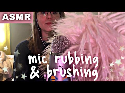 ASMR | Mic Rubbing/Brushing With Different Items ✨ (Cushion, Washcloth, Fur Ball, Scrunchie, etc)