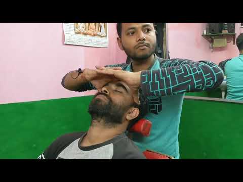 super relaxing Head and forehead and upper body massage with Neck & back cracking | Indian ASMR