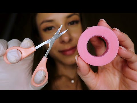 ASMR PARA DORMIR RÁPIDO 🛌 extensão de cílios bem pertinho e sussurros suaves 💤 