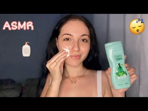 ASMR - CUIDADOS COMIGO PÓS BANHO!!! 🧼💤