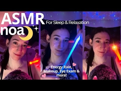 Eye Exam, Energy Rain, Makeup and more! | asmr for sleep and relaxation 💕| live #97