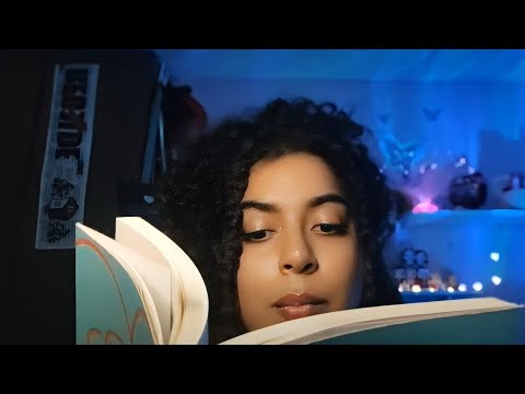 ASMR Lendo para você dormir rápido e tranquilamente ✨💜🫰🏼😴