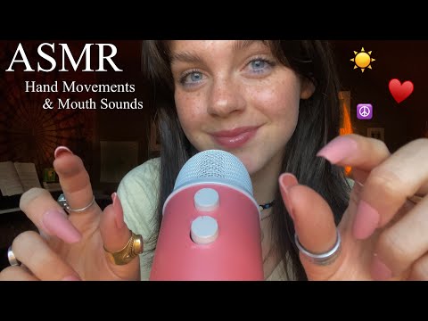 ASMR Plucking Away Negative Energy (Hand Movements & Gum Chewing)