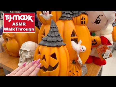 ASMR Gum Chewing TJ Maxx Walk Through | Whispered Voice Over