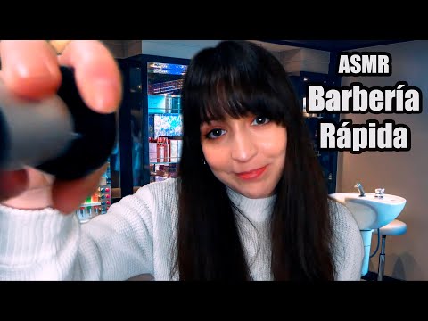 ⭐ASMR [Sub] Barbería Rápida en Español! (Binaural, Layered Sounds, Soft Spoken)