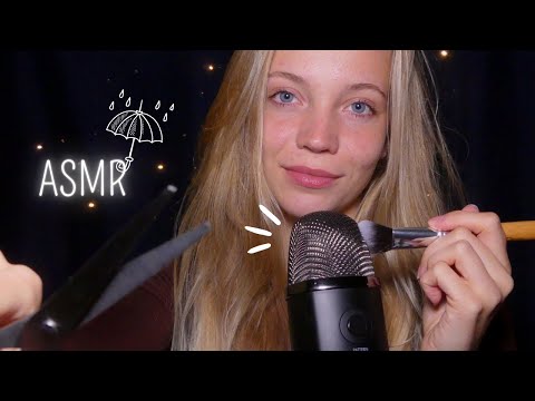 Un moment pour t'aider à lâcher-prise + 🌧  ASMR FRANCAIS (plucking, mic brushing, face touching...)