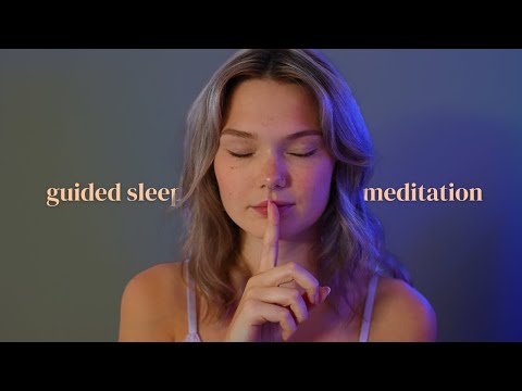 ASMR clear your mind guided sleep meditation 🧘‍♀️💤 (with rain)