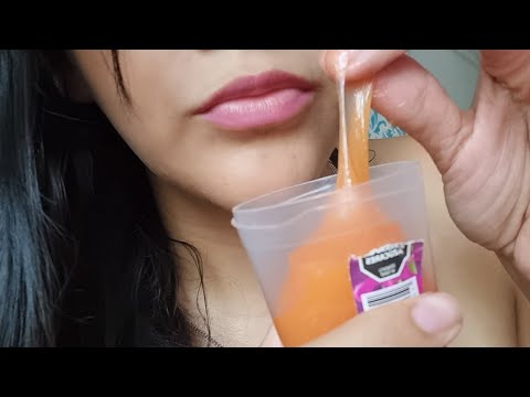 ASMR comiendo Slime comestible sin hablar