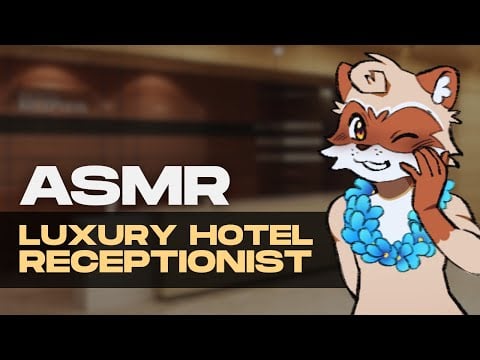 [Furry ASMR] Luxury Hotel Receptionist 🛎️ | Check-In, Soft-Spoken Service & Relaxing Room Tour