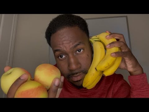 ASMR Eating APPLES And BANANAS🍎🍌