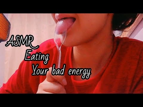 Asmr eating your bad energy 😋 Asmr mouth sounds🥱 You'll fall asleep quickly 💤