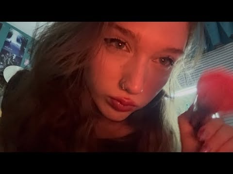 lofi ASMR doing your makeup roleplay (fast + aggressive + up close)
