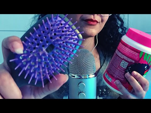 ASMR- FINALIZANDO SEU CABELO CACHEADO