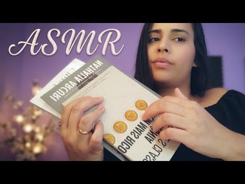 ASMR - Tapping nos meus livros 📚 | Vem relaxar