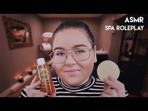 ASMR SPA ROLEPLAY 🌸 Öron, Ansiktsbehandling & Massage 💤