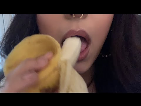 ASMR eating a banana 🍌