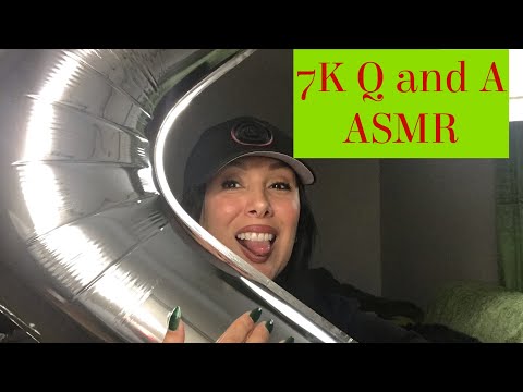 7k Q and A ASMR 🥳🥳Gum Chewing