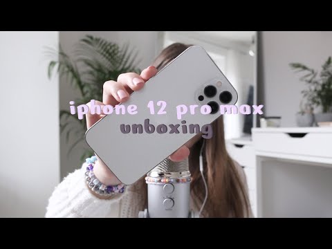 ASMR iphone 12 pro max unboxing + accessories (german/deutsch) | emily asmr