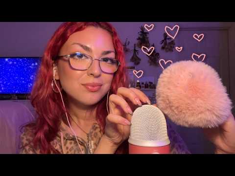 FAST ASMR ☆ INTENSE Mic Triggers for INTENSE Tingles (Scratching, Visuals, Fluffy Cover+)