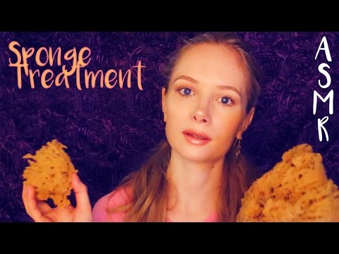 ASMR Sponge and Spa Treatment Role Play ❤