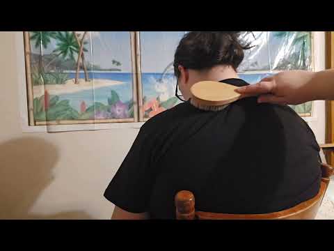 🌴 ASMR Micro Attention + Hair Brushing, Parting and Placing 🌴