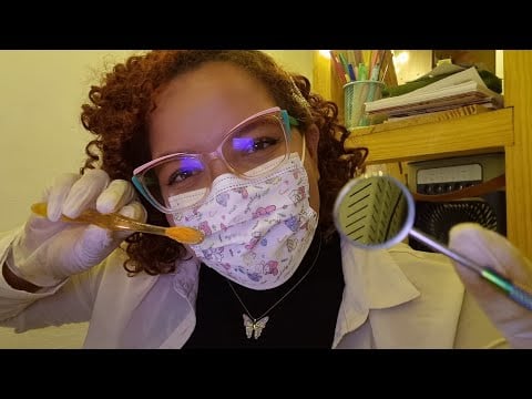 ASMR DENTISTA CUIDANDO DOS SEUS DENTES 🦷💕