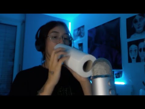 late night asmr with tingle roll