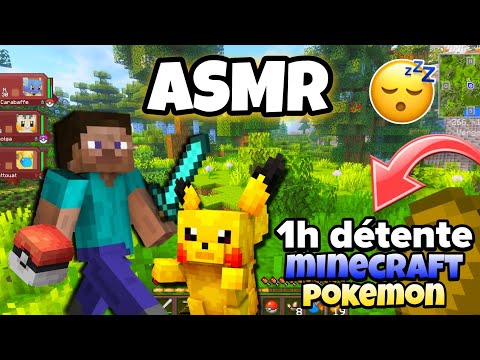 ASMR Français ~ Chuchotement puissant et détente sur Minecraft Pokémon pendant 1h 😴✨️