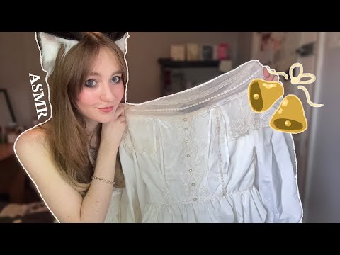 (ASMR) With A Wedding Dress (Fabric Sounds)