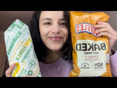 ASMR SUBWAY MUKBANG 🥪 TINGLY CRUNCHING SOUNDS ✨