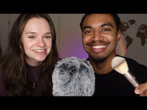 my boyfriend tries ASMR for the first time