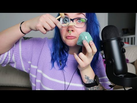 ASMR Mining For DIAMONDS (+ Gum Chewing) SCRAPING SOUNDS