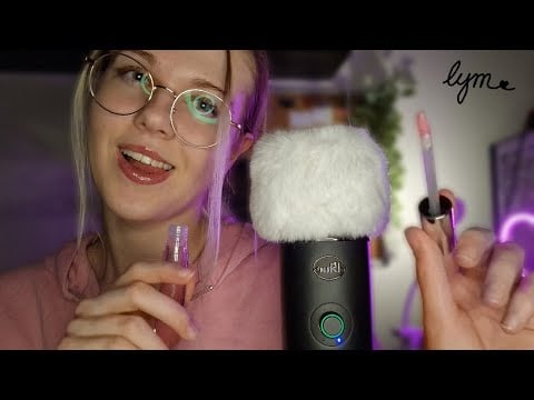 tongue clicking & fluttering, only inaudible talking & lipgloss (pls give it a try, it's tingly)