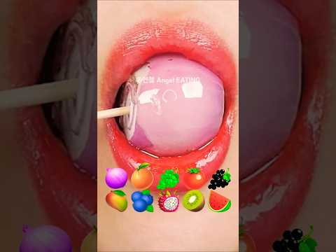 @AngelEATING777 asmr TANGHULU (CANDIED FRUITS) 탕후루 먹방 eating sounds