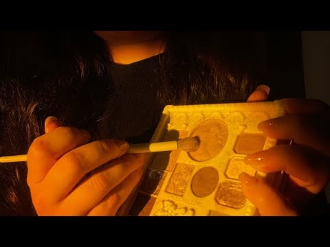 ASMR doing your makeup late in the night 😴 tingly for good sleep - no talking 