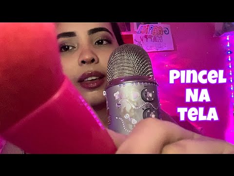 Asmr pincel na tela