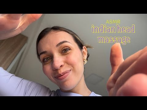 ASMR ✨💆🏽‍♀️ indian head massage ROLEPLAY | (went wrong)