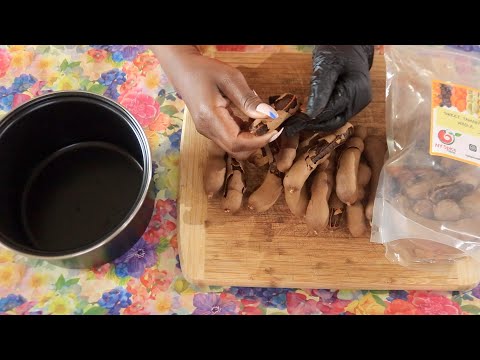 Peeling Sweet Tamarind ASMR Eating Sounds