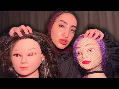ASMR Fishnet vs Bare Scalp Scratching 😴