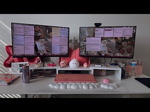 ASMR| Work with me 👩🏻‍💻- Typing ⌨️ & clicky mouse 🖱️ sounds for relaxation 😴