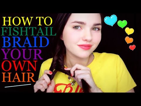 ASMR HOW TO FISHTAIL BRAID 🐠