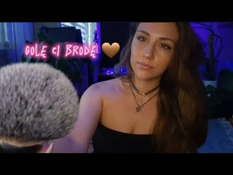 [ASMR PL]  Najlepsza dziewczyna goli ci brodę 🧔💖 (szept)