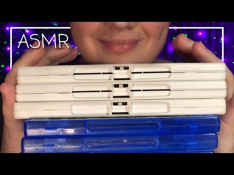 ASMR Stacking Discs & Crunching Them All at Once! 💿 (No Talking)