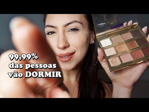 ASMR 99,99% das pessoas vão dormir | ENQUANTO MEXO NO SEU CABELO E TE MAQUIO!