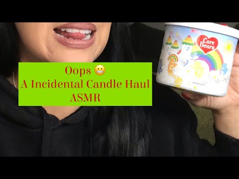 A Little Debt, as a Treat| Candle Haul ASMR | Gum Chewing #goosecreek