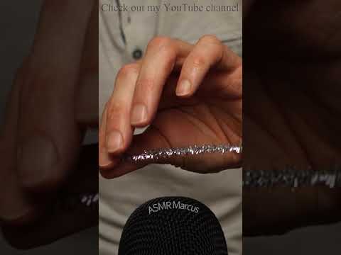 ASMR Bristling Plastic Pipe Cleaners Through Fingers #short