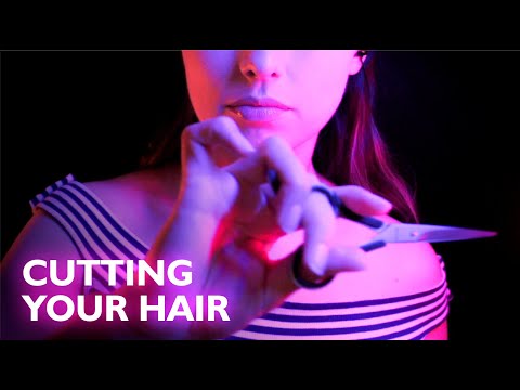 CUTTING YOUR HAIR ASMR NO TALKING, ASMR HAIRCUT, ASMR SCISSORS SOUNDS, ASMR SPRAY, ASMR BRUSH